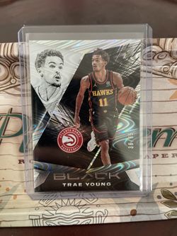 2020-21 Panini Black Trae Young Swirlorama Parallel #38/65 SSP Card