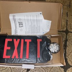LED Combo Exit Sign