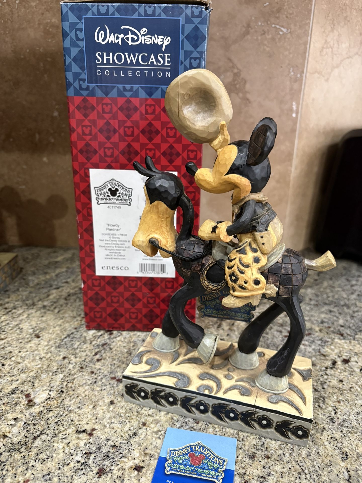 Walt Disney Collection Mickey Mouse On Horse Howdy Partner Figurine By Jim shore