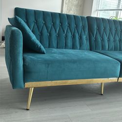 Velvet sofa