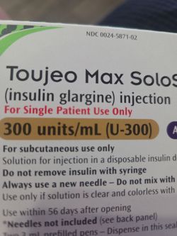 Toujeo max dolostar