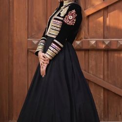 Party Wear Long Dress Small Size 