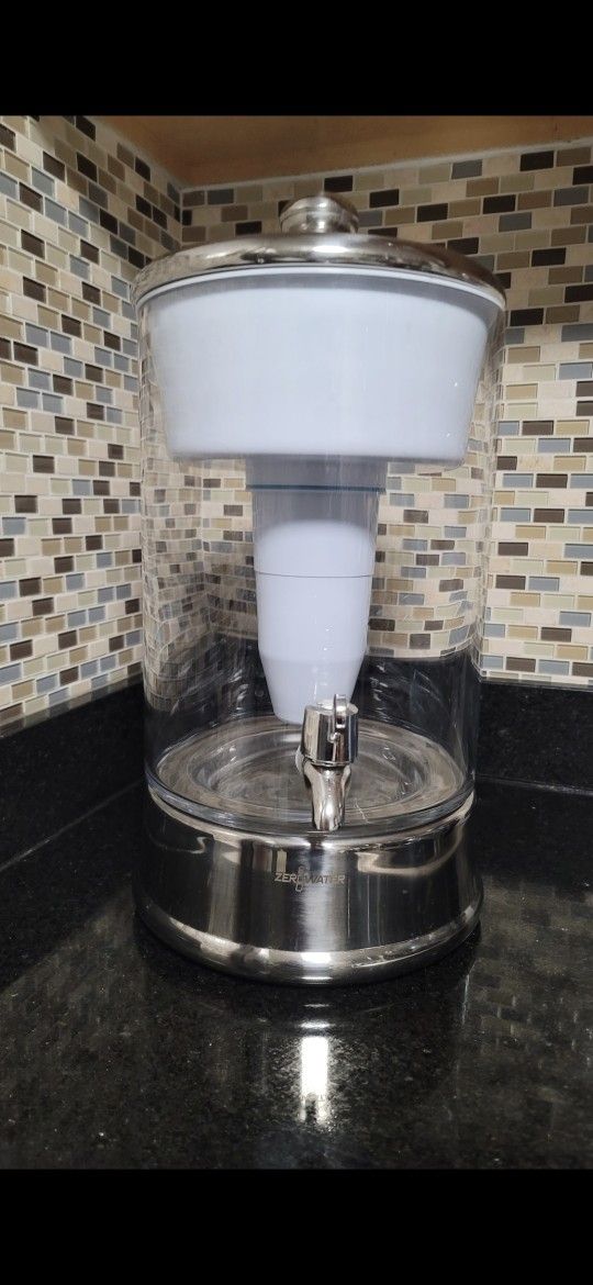 ROUND GLASS WATER FILTER DISPENSER