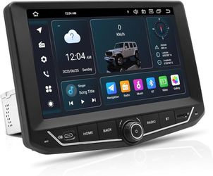 9" Car Radio Stereo for Jeep Wrangler JK 2011 2012 2013 2014 2015 2016 2017, Android 14 GPS 1280x720P IPS QLED Screen,CarPlay & Android Auto,4G LTE/5G