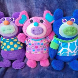 3 lot Fisher Price 2010 Sing-a-ma-jigs Talking Battery Powered Plush