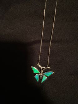 Butterfly Necklace Sterling Silver Jewelry