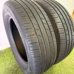 V227  235 65 18 106V  Michelin Premier LTX   2 Used Tires 80% Remaining 