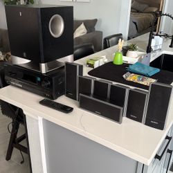 Sony Reciever Amplifier 7.1  With Subwoofer And  7  Speakers
