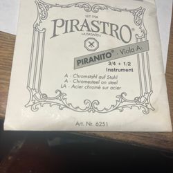 Pirastro Piranito Viola A 3/4 - 1/2 String New
