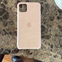 Pink Apple Silicon iPhone 11 Pro Max Case 