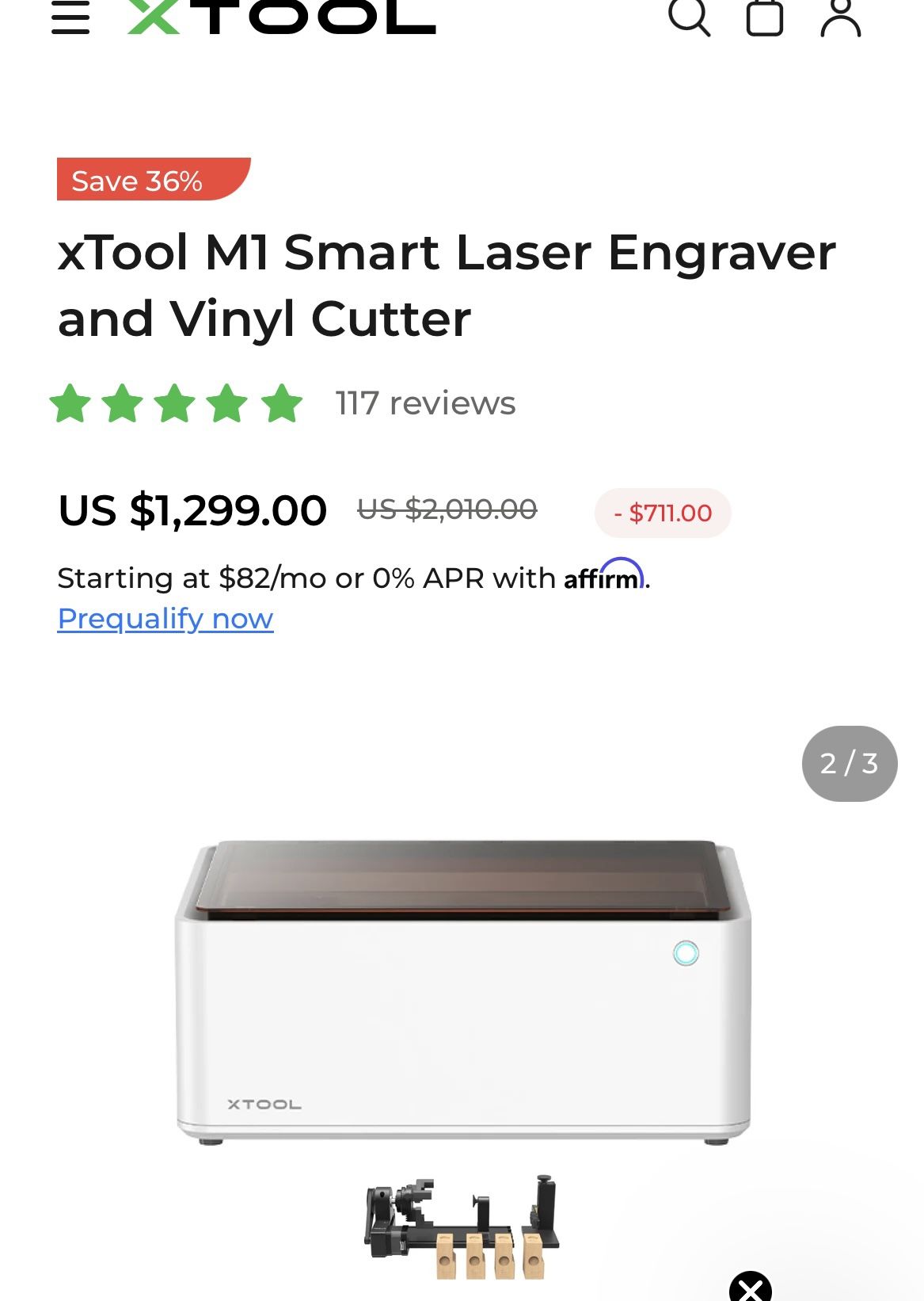 Xtool M1 Laser Engraver And Vynil Cutter