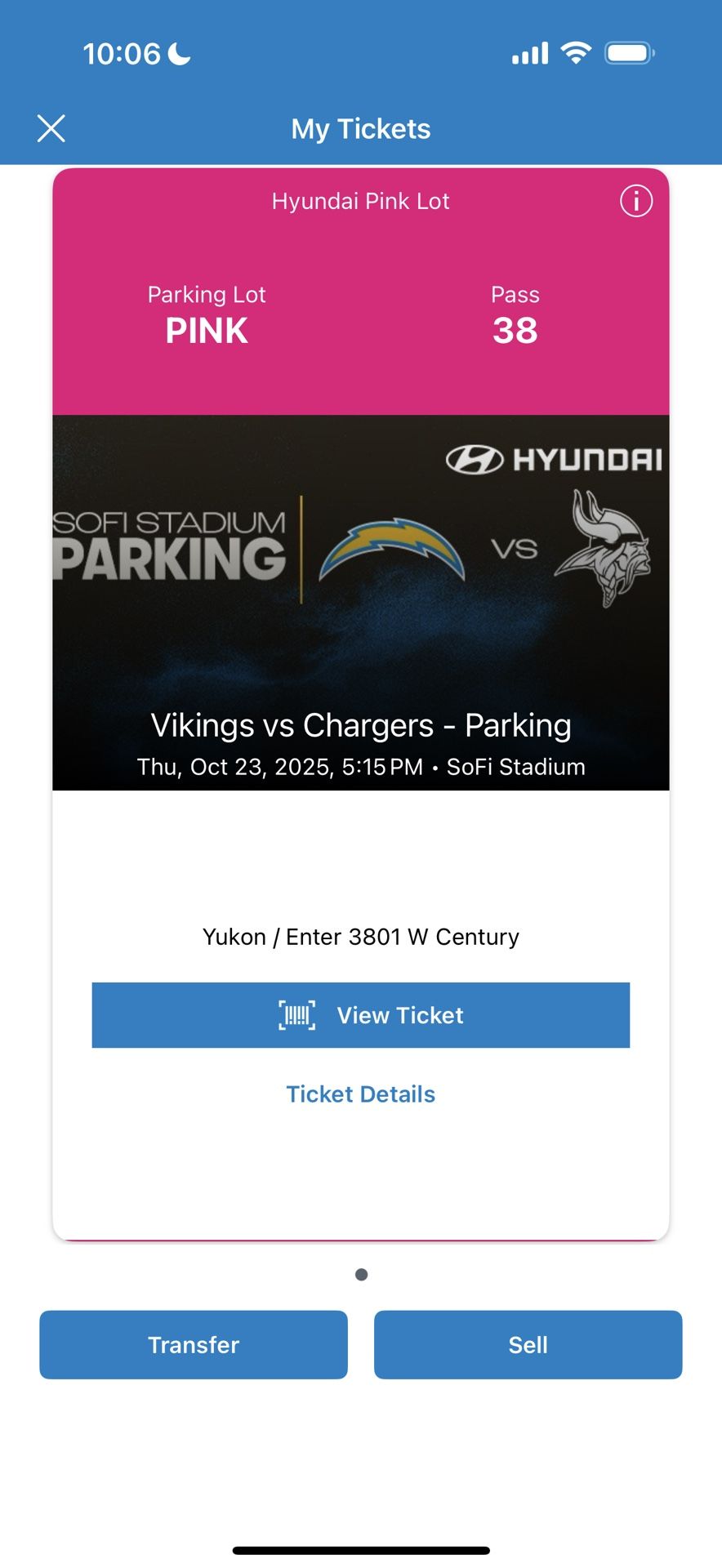 4 Premier Seats With tailgate Parking Minnesota Vikings Vs Chargers