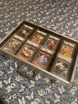 Graded Japanese Pokémon Card Collection in Display Case, selling everything together, no trades or lowball offers !