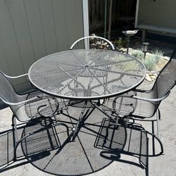 Wrought Iron Bistro Table 