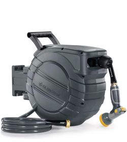 Brand new GLAHODEN retractable garden hose reel 1/2 inch x 100 ft