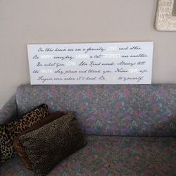 Canvas Art 24x12 Family Home 