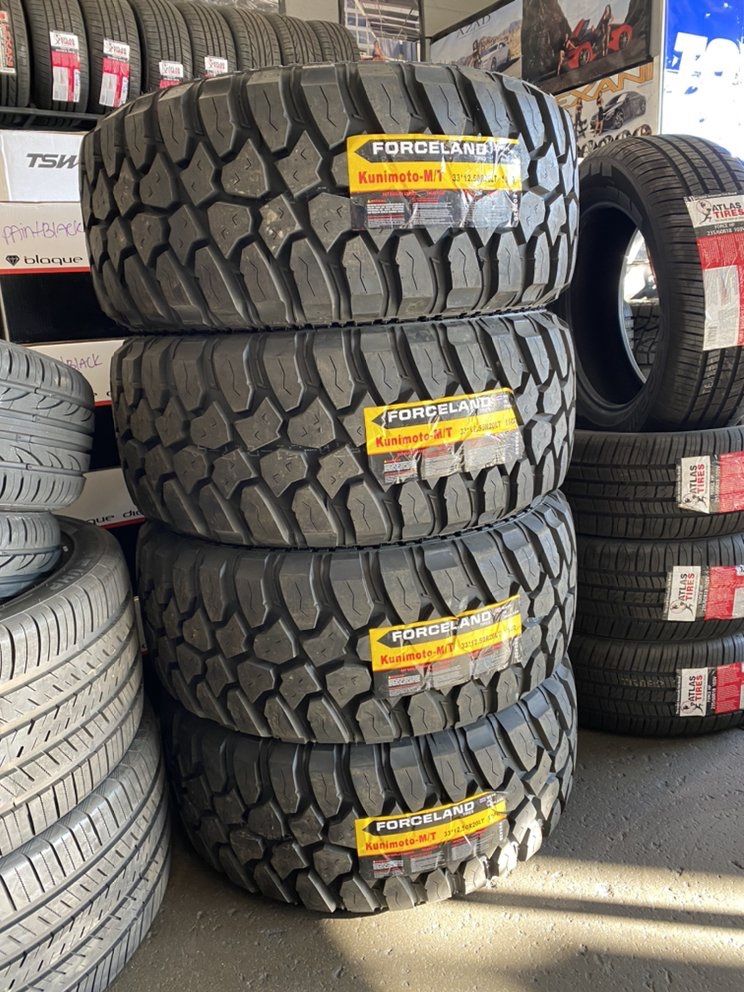 33/12.50R22 Forceland Mud Tires (4 for $700)