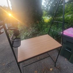 Bar Height Table With Two Chairs.