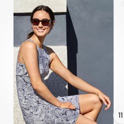 Athleta Santorini Palm Print Dress