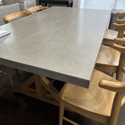 Concrete Dining Table With Chairs 