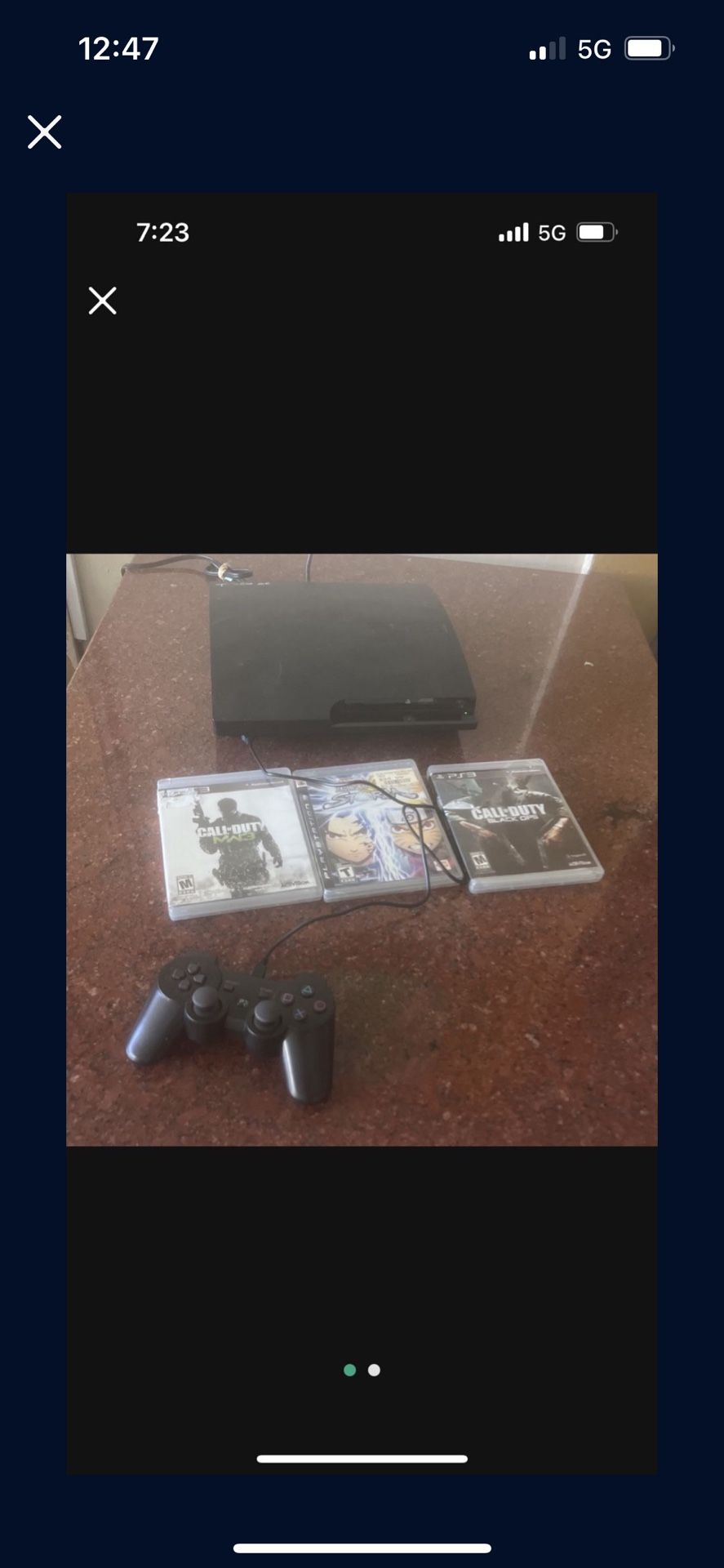 PS3 Slim 160 Gig W Games And Control