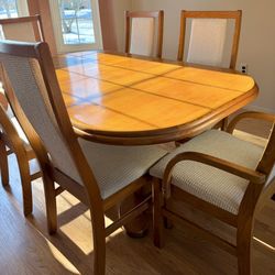 Broyhill Solid Oak Dining Set and China Hutch