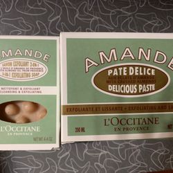L’occitane Bundle: Almonds Exfoliating paste And Soap