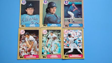 1987 Topps Baseball Cards Lot of 6