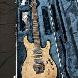 Ibanez S770PB - Poplar Burl Natural Flat