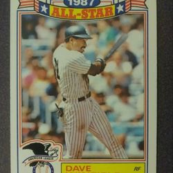 Dave Winfield 1987 All-Star Baseball Card Game Commemorative American League 1988 #8 Vintage Collectible Sports MLB