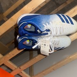 Blue And White Adidas Cleats