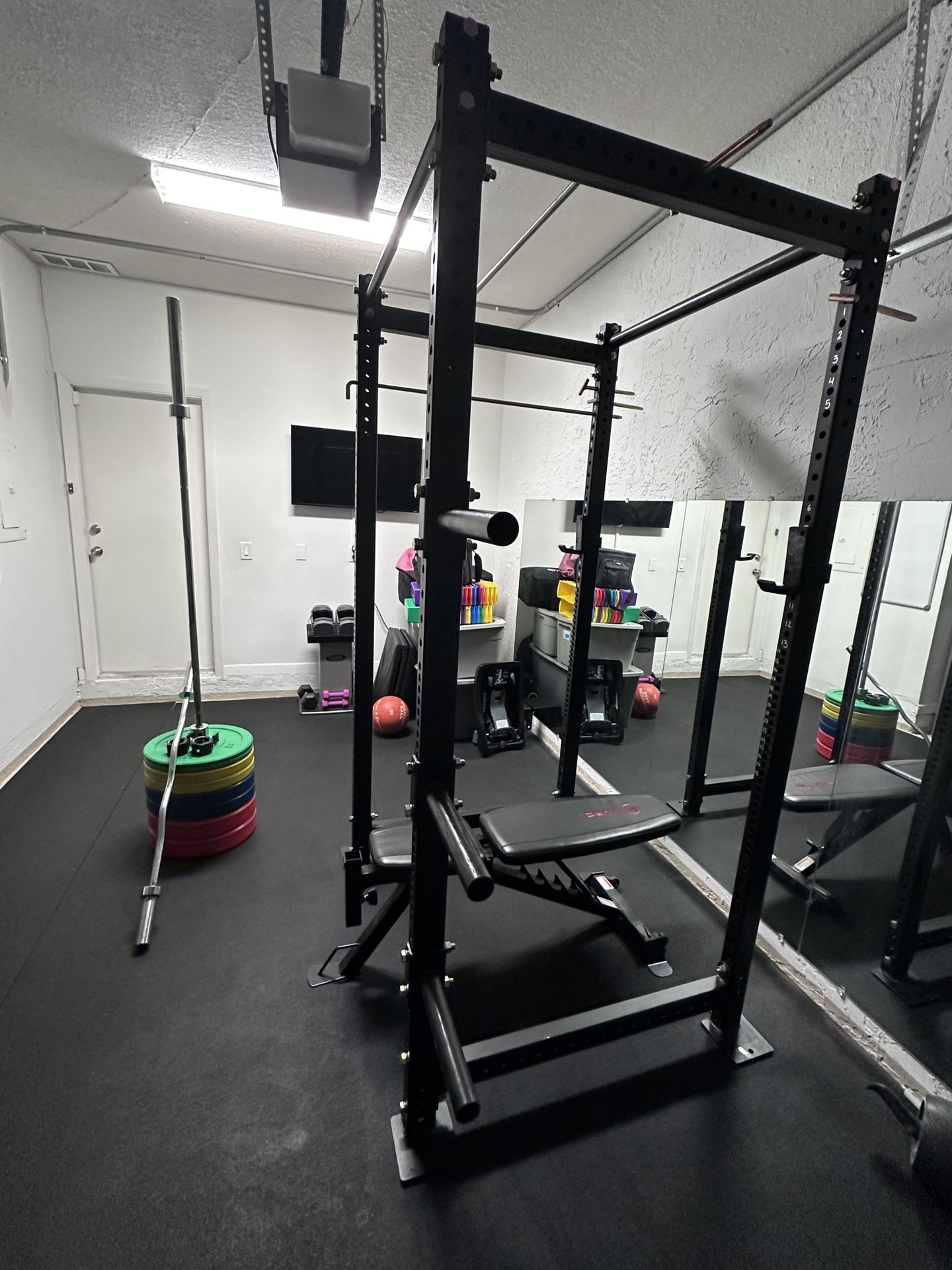 Titian T2 Power Rack With Bumper Plates for Sale in Pompano Beach, FL ...