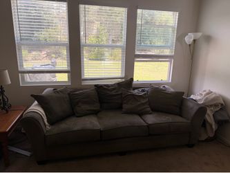 Gray-Green Couch and love seat