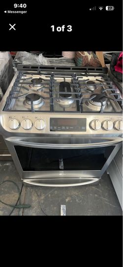 LG Stainless Steel Gas Range with Double Oven