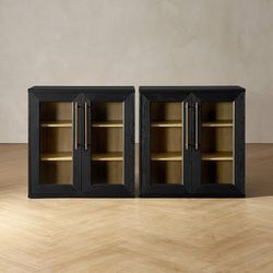 Mopio Blake Storage Cabinet, Small Modular Buffet Sideboard with Storage, Media Console, Credenza for Kitchen, Cafe, Pantry, Living Room (A