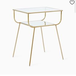 West Elm gold accent table