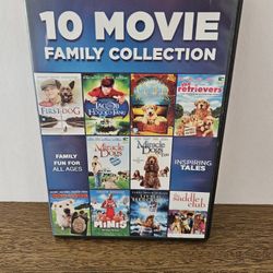 DVD 10 Full Length Movies With Dogs