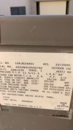 2 Ton Ac Only Freon In R22