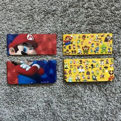 2 Sets Licensed Nintendo New 3ds Faceplates Super Mario Maker & Super Mario Pack
