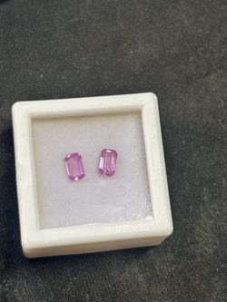 Pink Sapphire radiant cut loose gemstones