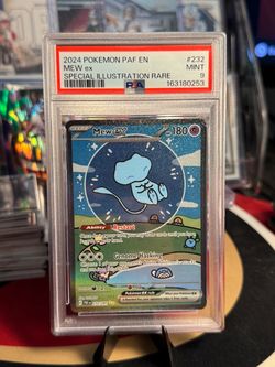 Pokémon TCG Mew ex 232/091 SV Paldean Fates SIR Holo English 2024 PSA 9