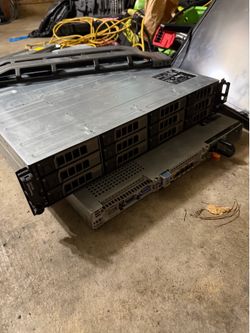 Lot of Dell Server Equipment (PowerEdge R610, PowerVault MD1200, A8, B9, B6 Rails)