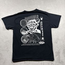 Vitriol T-Shirt Mens L Mayhem Black Psych Devil Gothic Chaos Evil Street #2670