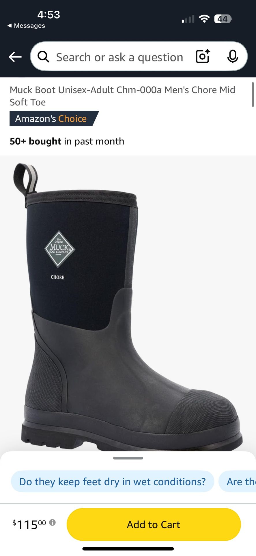 New Muck Work Boots