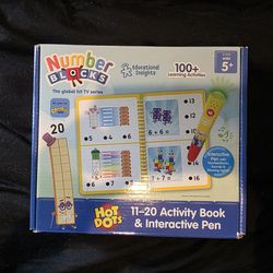 Numberblocks hot dots activity book & pen
