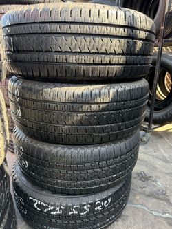 SET OF FOUR P27555r20 BRIDGESTONE HT TIRES