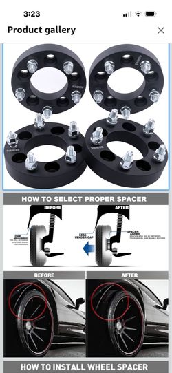 4pc Forged 5x5 to 5x4.5 Wheel Adapters 1 Inch Thick with M12x1.5 Studs Compatible with Chevy-Dodge 5x127 Vehicle Adapted to 5x114.3 Rims for Caprice I