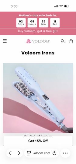 ISO Voloom Hair Volumnizer!