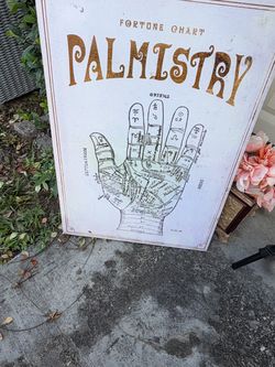 Palm reader, canvas poster