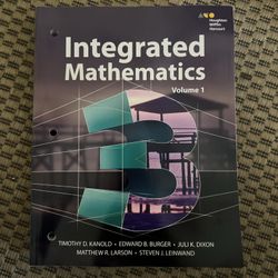 Integrated Mathmatics 3: Volume 1